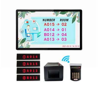 China clinic/pharmacy/clinic drugstore wireless simple keypad customer queuing system post office etc price Cheap Queue Control Crow Solution LED TV Display for sale