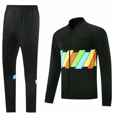 China Latest Club Team Design Training Wear Customized Breathable Man Training Jacket With Pants Football Soccer Tracksuit for sale