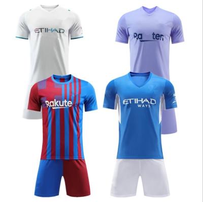 China Cheap Kids Jersey Team Jersey Uniforms Football Soccer Kids Jersey Shorts Sets Mens Football Uniforms Set Youth Training Sports Wear for sale