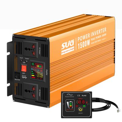 China Home Pure Solar Power System Sine Wave Inverter 500w 1000w 1500w Inverter 12v 24v 48v Solar Power Inverter for sale