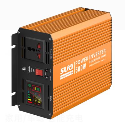 China 500W 12V/24V/48V To 220V Pure Sine Wave Inverter With E Display 20*11.2*6cm for sale