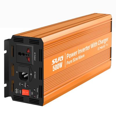 China High Frequency Inverter 12V 220V 500W 1000W Inverter Solar Battery Charger 36.5*16.5*9cm for sale