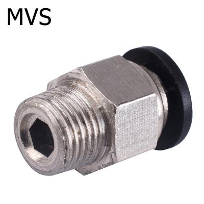 China Connect pipes factory direct sale of straight pneumatic screw connector and threaded push to connect fitting for sale