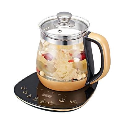 China 360 Degree Base 1.8L Digital Control Rotating Glass Teapot, Electric Water Kettle With 304#SS Tea Strainer And Stew Pot/Tea Kettle for sale