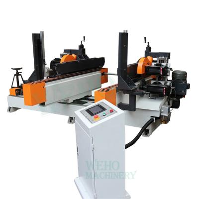 China Horizontal Wood Profiler Edge Milling Trimming Sawing Profiling Machine Double End Trim Saw for sale