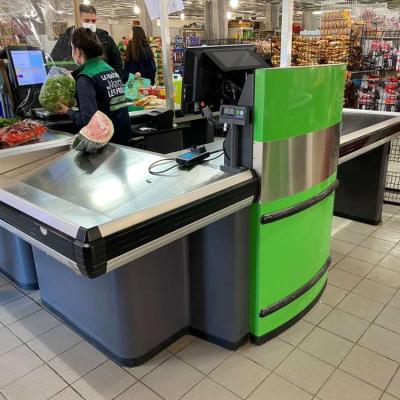 China Cold rolled steel supermarket checkout counter export to France for sale