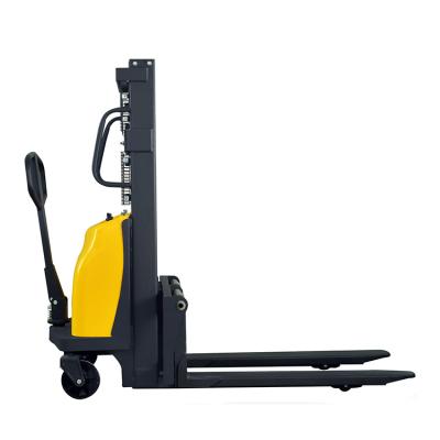 China Hotels Bdd1520 Lifting Height 2m 1.5t Pallet Stacker Forklift Semi-Electric Stacker With Push Rod for sale