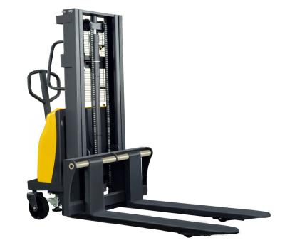 China Building Material Shops 2M Adjustable Factory Warehouse Sale Electric Forklift 1.5T for sale