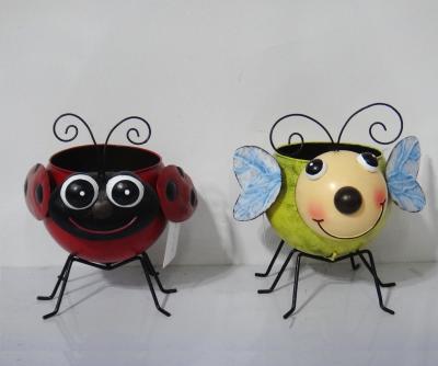 China China Metal Flower Pots and Planters Bumble Bee Ladybug Planter 9