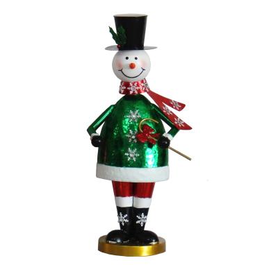 China Handwork Metal Christmas Snowman Decoration 19