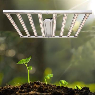 China Seed starting 1200w 1000 watt 800 watt 640w folding 6 full veg UV vertical bar adjustable veg IR led grow light for sale