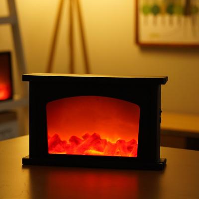 China Fireplace RTS Led Fireplace Lamp Flame Lamp Nordic Style Decorative Light Christmas Creative Home Opens Battery Operated Ornaments for sale