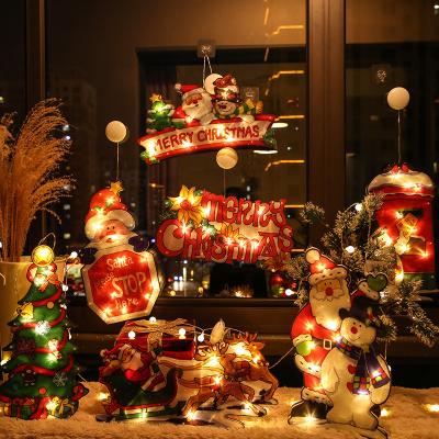 China Christmas RTS Drop Shipping Christmas Light Decoration Store Window Decoration Christmas Ornaments for sale