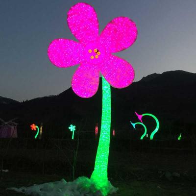 China Flower Blossom Tree Stand Led Christmas Fairy Lights Outdoor Lux Diwali Lights Party Festival Decoration for sale