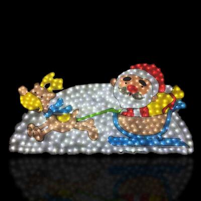 China Outdoor 3D Christmas Pattern LED Light Decoration Lighting Christmas Tree Led Scupture Light Santa Caluse Snowman for sale