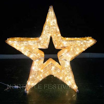 China Northyle LED Chrimas Star Sculpture Party Lights Christmas Light Show Garden Decoration Unique Lighting Star for sale