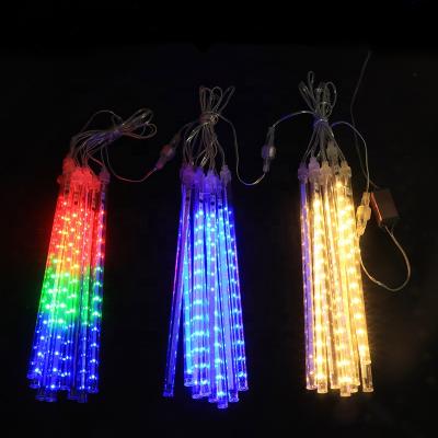 China Outdoor Reception 30CM 50CM 80CM Outdoor LED Meteor Shower Small Rain Shower Tree String Light Raindrop Icicle Snowfall for sale