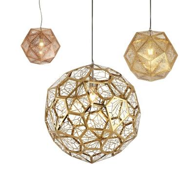 China Modern Creative Diamond Ball Ceiling Chandelier Stainless Steel Chandelier Modern Art Decor Art Lamps Drop e27 Pendant Lamp for sale