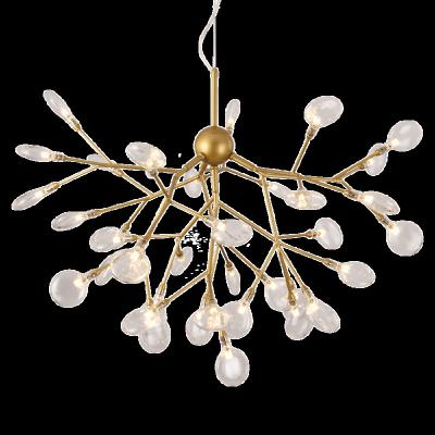 China Modern Simple Modern Living Room Ceiling Chandelier Lamps Gold Hanging Metal Led Bedroom Decorative Chandelier for sale