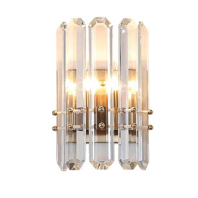 China Modern Luxury Glass Sconce Holder Home Wall Lighting Nordic Modern Brass Hotel Mounted Decorative Wall Lamps Lamps for sale