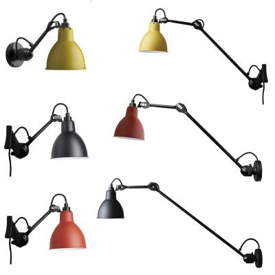 China Modern industrial vintage american sconce mounted wall light swing arm bedside bedroom e27 reading wall lamp for sale