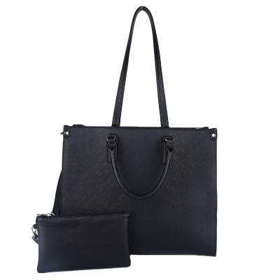 China Handbag Set Work Bags for Women New Arrival PU Black Handbag Set Wholesale Handbags Tote Handbag Set Work Bags leather women for women for sale