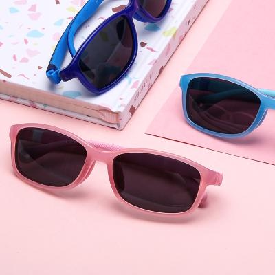 China Fashion Sunglasses Kids Nylon Elastomer TR Customized UV Glass Kids Sunglasses Boy For Children for sale