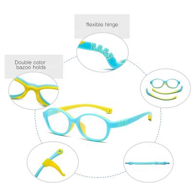 China Newest children eyeglasses kid optical frames frame kids soft safe eyewear manufacturer for sale