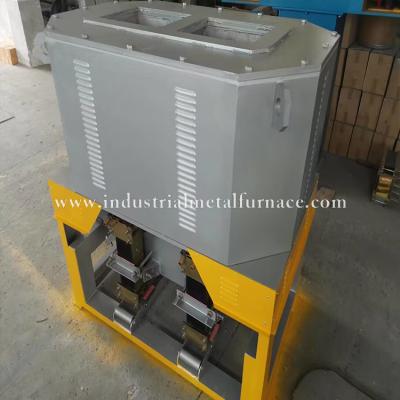 China Two Chamber Induction Copper Melting Furnace Industrial For Gravity Casting 380V zu verkaufen