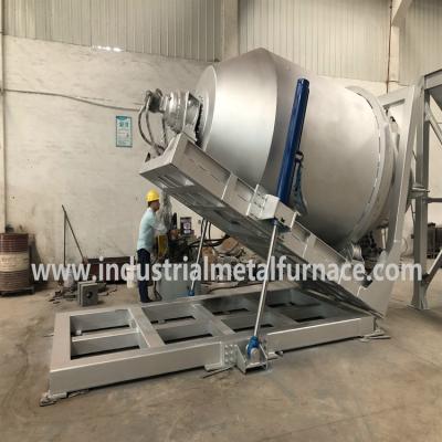 China Tilting Aluminum Melting Furnace With Low Melting Loss for sale