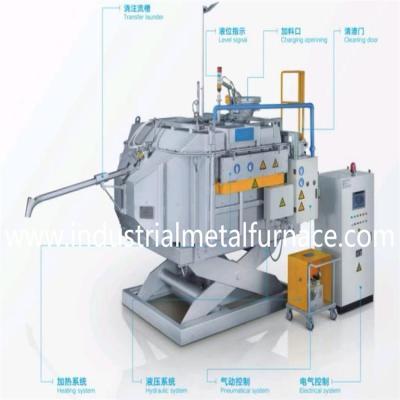 China Hydraulic Functions Industrial Aluminum Melting Furnace Easy Operation for sale