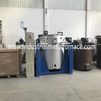 China 1000KG Gas Fired Tilting Crucible Melting Furnace Aluminium Scrap Melting Machine for sale