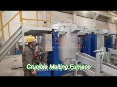 1000kg gas fired tilting crucible melting furnace aluminium scrap melting machine