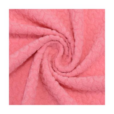 China Soft knitted jacquard rosette towel fabric for sale