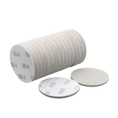 China Polish Dry and wet surface grinding Polishing Flocking disc sponge sandpaper for sale