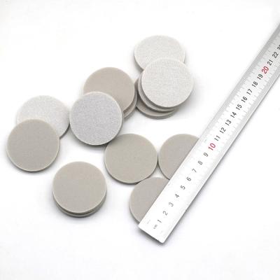 China Fine polishing the High quality 50mm sponge round flocking sand paper sand sponge fine aluminum sand sponge for sale