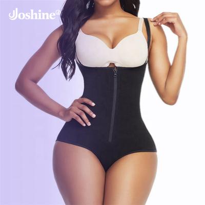 China Antibacterial Shapewear For Women Tummy Control Faja Butt Lifter Body Shaper For Women With Crotch Zipper Shapers Plus Size for sale