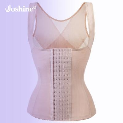 China Adjustable And Customized Antibacterial Mesh Shape Hourglass Curve Open Shoulder Eye Level Closure Hook 6 Elastic Wide Chest Corset for sale