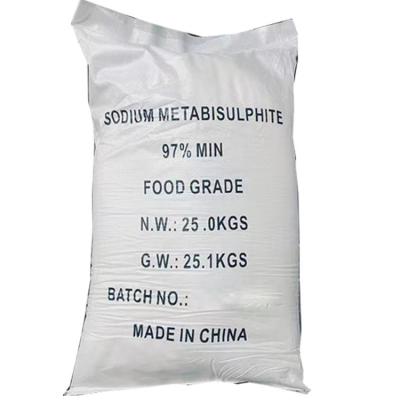 China Factory Price Industry Food Grade Sodium Metabisulfite Gold Recovery na2s2o5 smbs Sodium Metabisulphite for sale