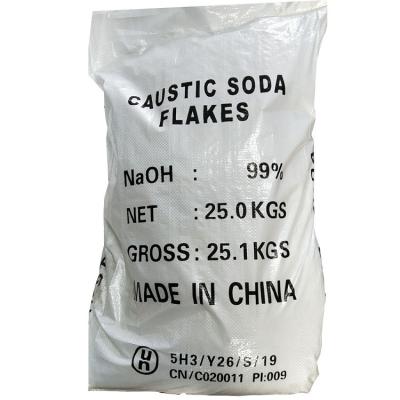 China Sodium Hydroxide Caustic Soda Flakes Alkali 99% NaOH CAS 1310-73-2 for sale