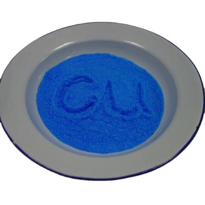 China Cu 25% Min Copper Sulfate  98% Copper Sulfate Pentahydrate Copper Alloy  Agricultural Fertilizer à venda