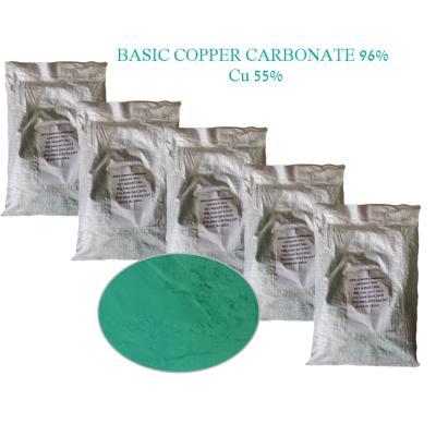 China 96%min  Basic copper carbonate  Cu 55% CAS NO 12069-69-1 used for fertilizer ,catelyst zu verkaufen