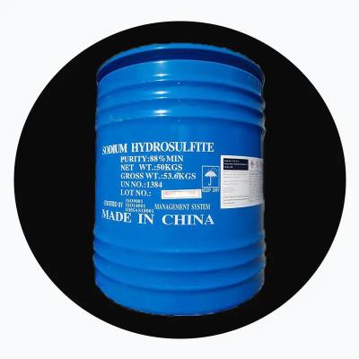 China Na2S2O4 50kg Per Drum Sodium Hydrosulphite Powder for reduction cleaning for sale