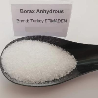 China Wit Granulair CAS 1330-43-4 Disodium Tetraborate Onwaterhoudend ETiBOR-68 Borax Onwaterhoudend Na2B4O7 Borax Voor goudwinning Te koop