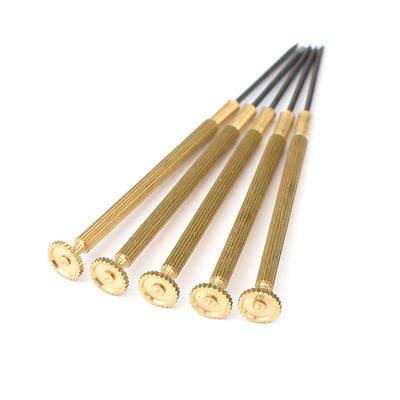 China Copper Screwdriver 1.6mm 1.8mm Mini Stainless Steel Tip Screwdriver Handle Set Flat Clock Glass Blade Copper Handle Screwdriver for sale