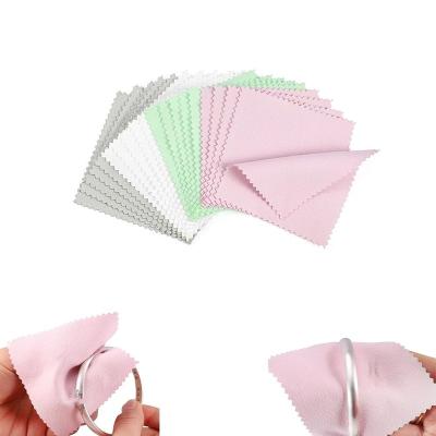 China Modern Elegant Anti Tarnish Jewelry Cleaning Cloth For Silver Superfine Fiber Jewelry Tool Gold Polishing Cloth for sale