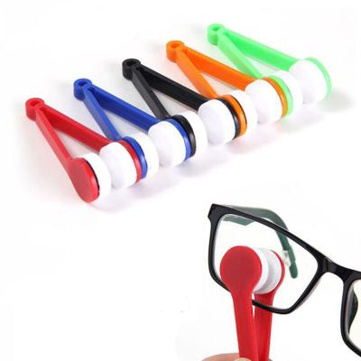 China Ultra-clean Brush Eyeglass Optical Lens Eyeglasses Microfiber Cleaner Microfiber Cleaning Brush for sale