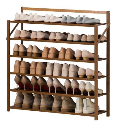 China Household Adjustable Convenient Wooden Shoe Rack Design Multi-Layer Foldable Shoe Racks(Others) for sale