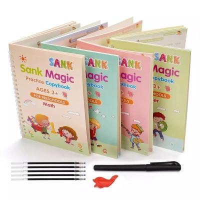 China Reusable Dipped Reusable Book Sets Magic Writing Joint Spiral Binding Custom Calligraphy Practice Book for sale