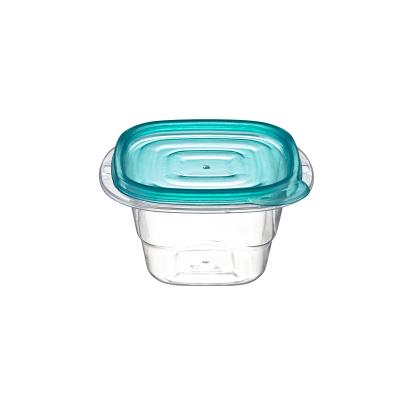 China Sustainable Stackable Design 175ml Lid BPA Free Plastic Material Take Alongs Food Storage Container for sale